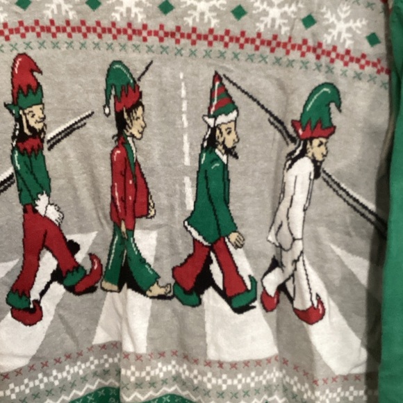 Ugly Christmas Sweater Green and Red Crewneck - Picture 4 of 4